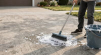 How to Clean a Concrete Driveway Without a Pressure Washer