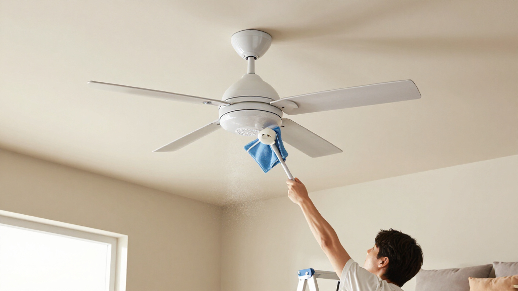 How to Clean Ceiling Fans Without Making a Mess