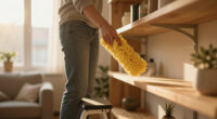 How to Get Rid of Dust on High Shelves