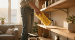 How to Get Rid of Dust on High Shelves