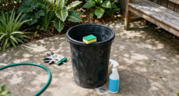 How to Clean an Outdoor Trash Can That Smells