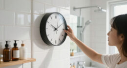 I Moved A Clock To My Bathroom, And It Changed My Morning Routine Forever