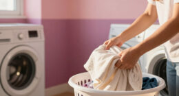 You’d Never Expect To See Ombré Walls In A Laundry Room — But It Works