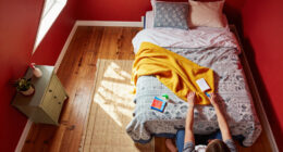 A Plain Attic Bedroom Is Now A “Little Jewel Box” After A Colorful Redo