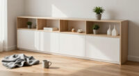A Wall Of Cabinets Did More Than Add Storage To This Living Room