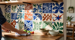 Chef Yotam Ottolenghi Did It — This Backsplash Mural Trend Is A "Commitment To Joy" In Your Home, Says Interior Designers