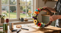 DIYer Transforms Old Tin Cans Into The Cutest Wreath