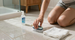 How to Clean Bathroom Tile Without Damaging the Grout