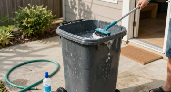 Smelling Your Garbage Cans? The Underrated Trick To Give Them A Deep Clean