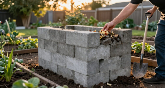 Use Concrete Blocks For A Durable Alternative To A Compost Bin